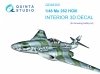 Quinta Studio QD48300 Me 262 HGIII 3D-Printed coloured Interior on decal paper (Amusing Hobby) 1/48